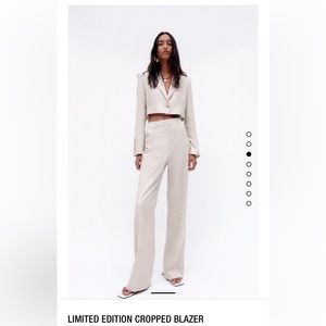 Zara limited edition cropped blazer